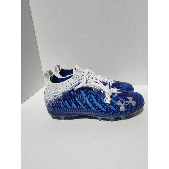 New Under Armour Spotlight Lux MC Blue Football Cleats 3022654-400 Mens Size 8.5 - Picture 6 of 9